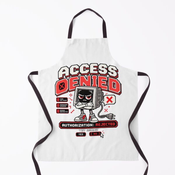Item preview, Access Denied – Retro Pixel Computer Error Humor designed and sold by Mad Factory Designs.