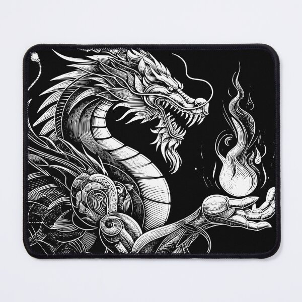 Item preview, Dragon with fire in its hand designed and sold by Ghost-Aakash488.