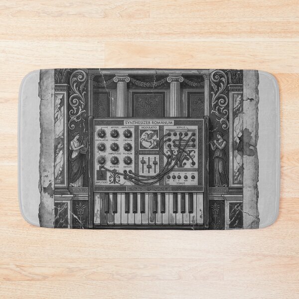 Item preview, Monochrome Synthesizer Romanum - Dark Industrial Music Art designed and sold by codex antique.
