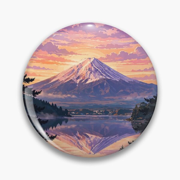 Item preview, Japan — Mount Fuji — A Magical Purple Sunset Over the Sacred Mountain designed and sold by DibujandoPorfa.