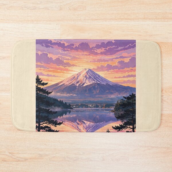 Item preview, Japan — Mount Fuji — A Magical Purple Sunset Over the Sacred Mountain designed and sold by DibujandoPorfa.