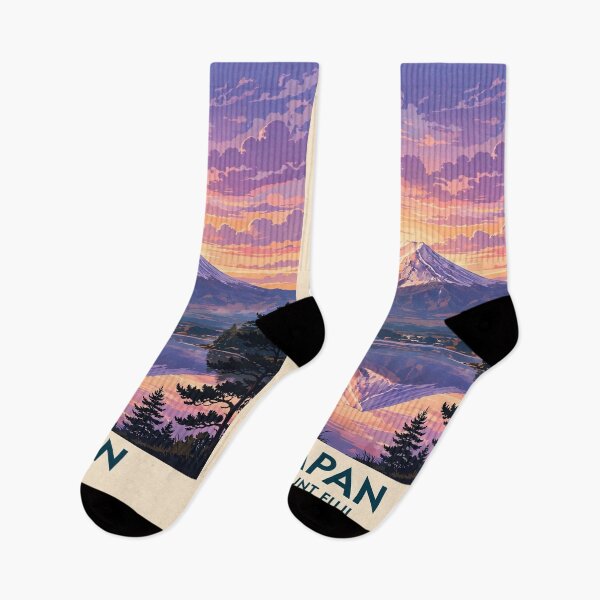 Item preview, Japan — Mount Fuji — A Magical Purple Sunset Over the Sacred Mountain designed and sold by DibujandoPorfa.