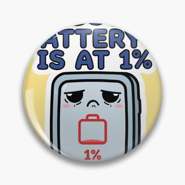 Item preview, Social Battery 1% Sticker designed and sold by SniffGiggle.