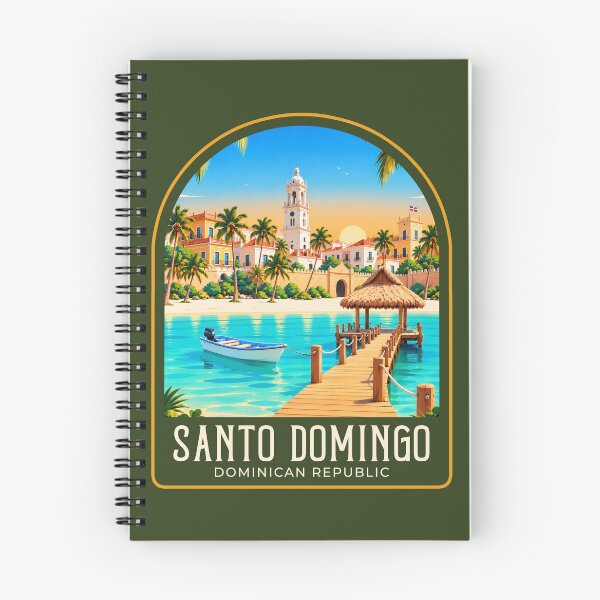 Item preview, Santo Domingo Vintage Travel Illustration designed and sold by HomeLivingCo.