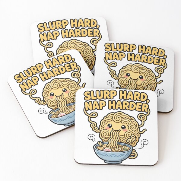 Item preview, Cute Ramen Noodle Monster Slurping Noodles Sticker designed and sold by xiaoxiaochibi.
