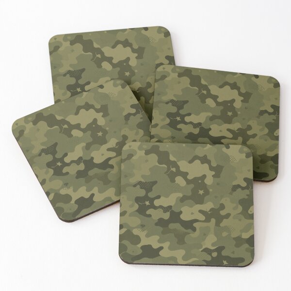 Item preview, Muted Moss Green Multicam Camouflage Pattern designed and sold by IntelliMindDesigns.