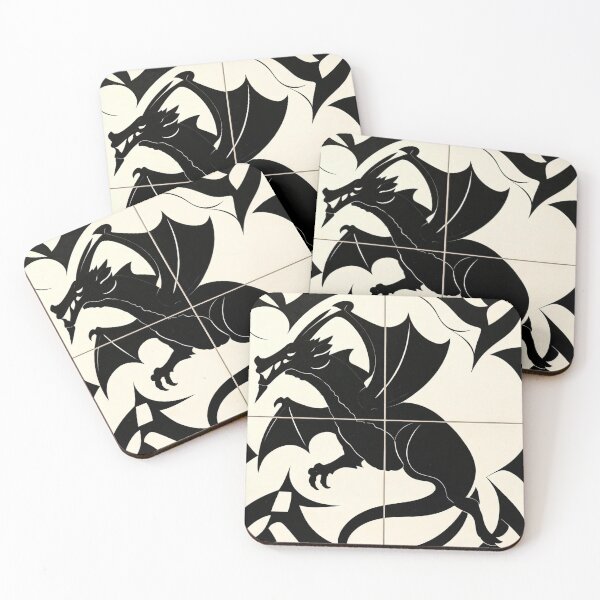 Item preview, Medieval dragon tile designed and sold by Glenbobagins.