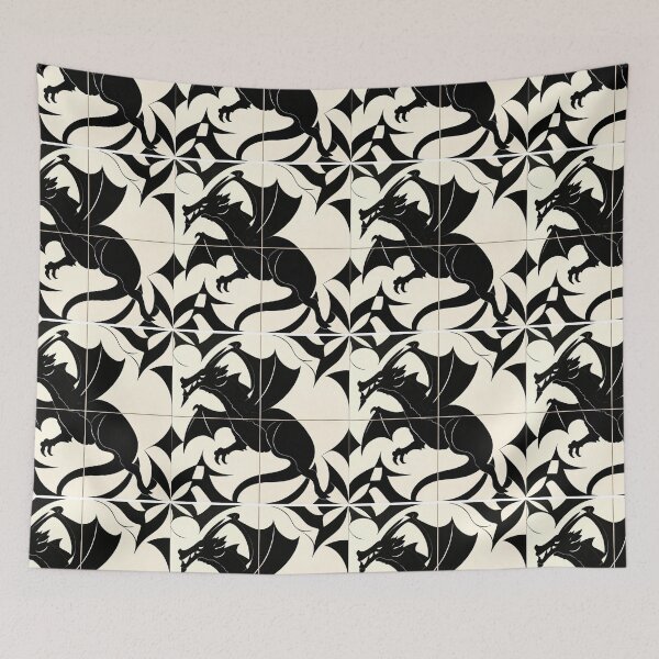 Item preview, Medieval dragon tile designed and sold by Glenbobagins.