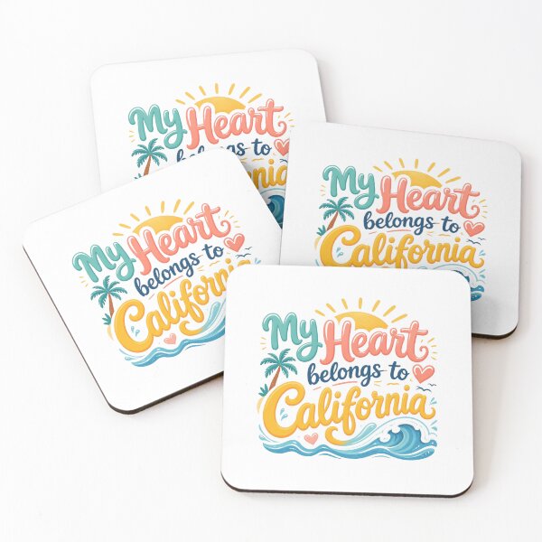 Item preview, My Heart Belongs to California - Cute Souvenir Travelers Gift for Men Women & Kids  designed and sold by Mozaic Clothes.