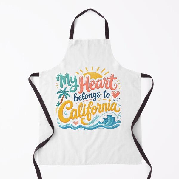 Item preview, My Heart Belongs to California - Cute Souvenir Travelers Gift for Men Women & Kids  designed and sold by Mozaic Clothes.