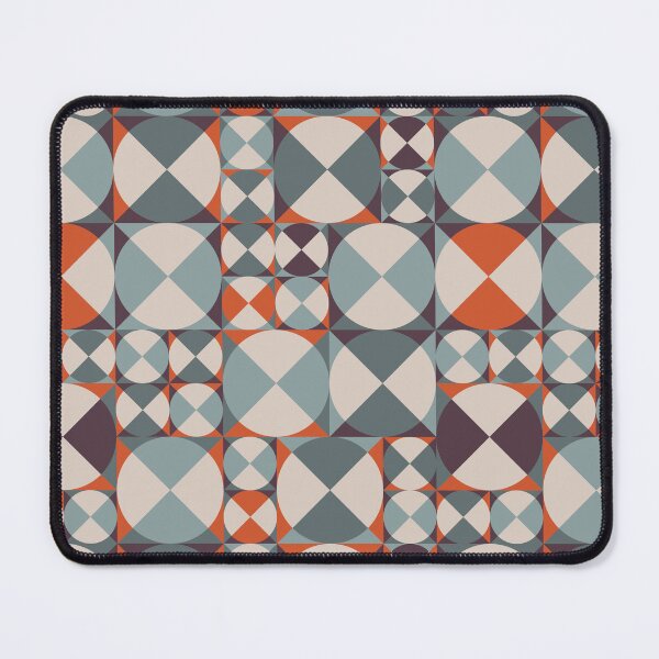 Item preview, Mix Geometric Circles - Orange teal burgundy & white designed and sold by pakanta.