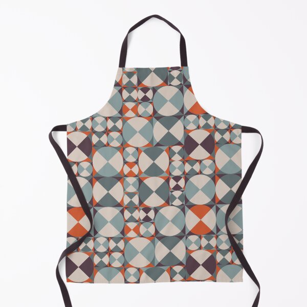 Item preview, Mix Geometric Circles - Orange teal burgundy & white designed and sold by pakanta.
