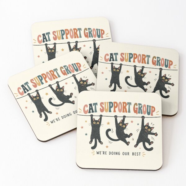 Item preview, Cat support group with hanging cats designed and sold by anytka.