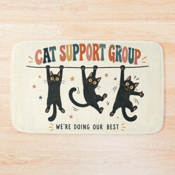 Item preview, Cat support group with hanging cats designed and sold by anytka.