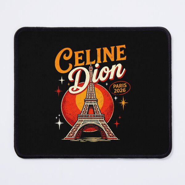 Item preview, Dion Paris 2026, Retro Sunset Eiffel Tower Graphic Concert, Celestial Star Music Tour designed and sold by VevineCarr.