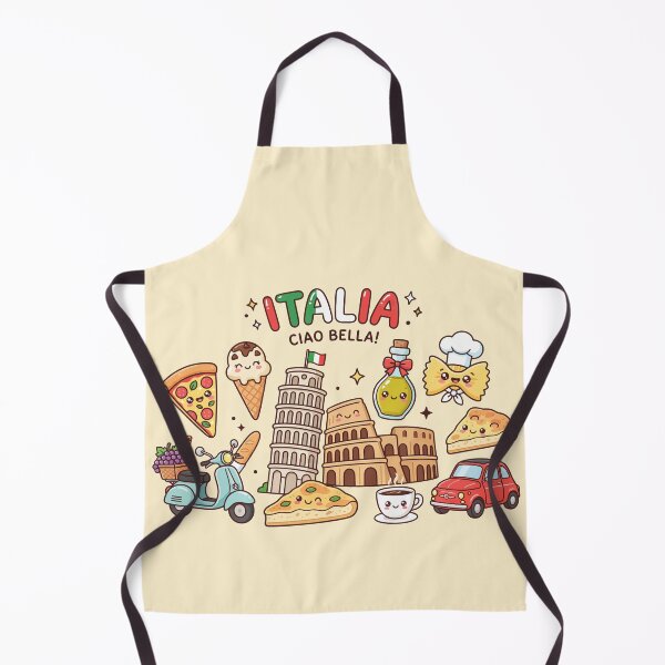 Item preview, Cute Italia Travel Food Pattern Ciao Bella Italian Culture Art designed and sold by Amir Faysal.