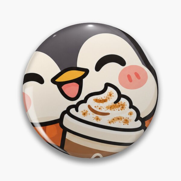 Item preview, Pumpkin Spice Season Penguin - Cute Fall Latte Sticker designed and sold by Deepali Pathe.