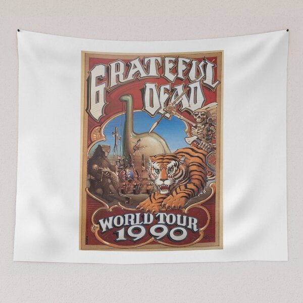 Item preview, Grateful Dead Original Custom Vintage Music Band Tee Unique Poster Wall Art designed and sold by Cool Robot Bro..