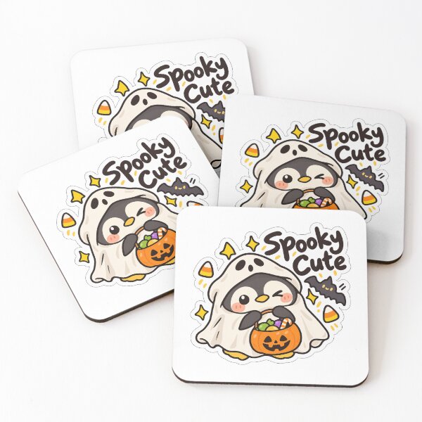 Item preview, Spooky Cute Penguin - Kawaii Ghost Halloween Sticker designed and sold by Deepali Pathe.