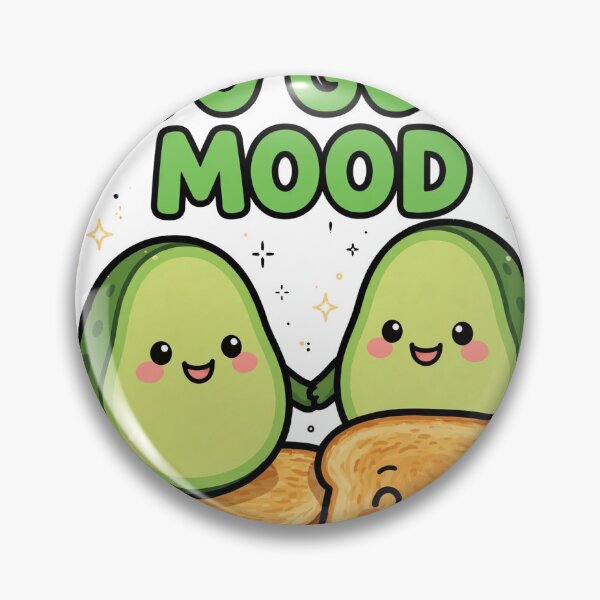 Item preview, Cute Avocado Toast Best Friends Avo Good Mood Sticker designed and sold by xiaoxiaochibi.