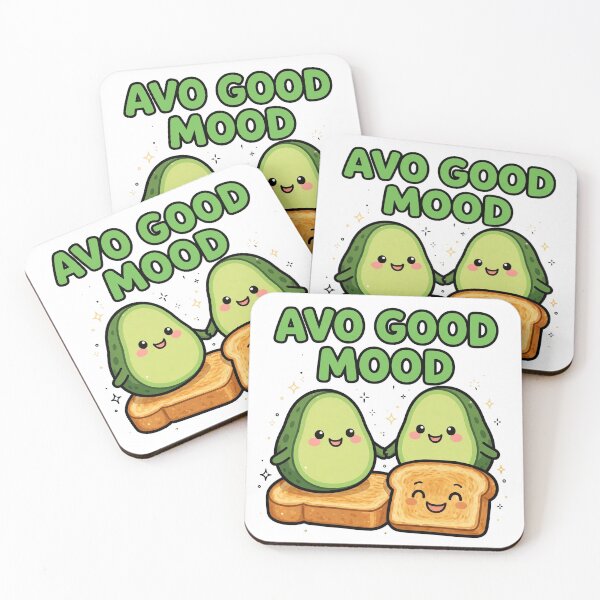 Item preview, Cute Avocado Toast Best Friends Avo Good Mood Sticker designed and sold by xiaoxiaochibi.