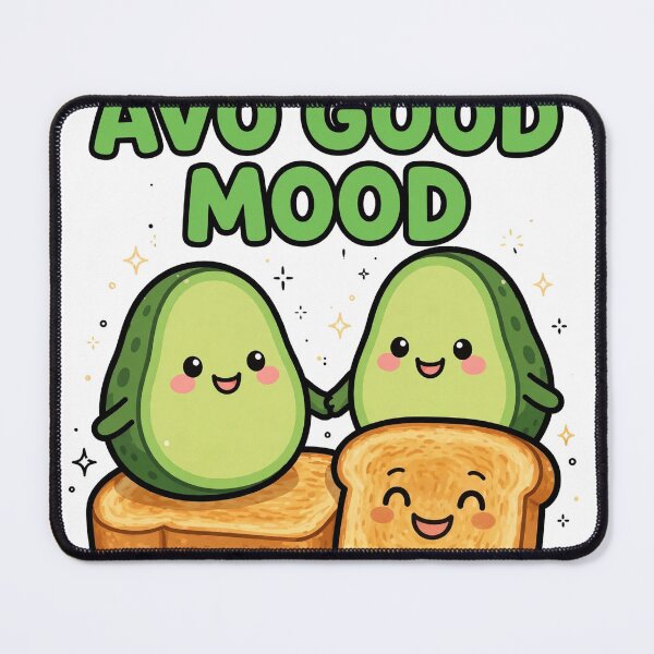 Item preview, Cute Avocado Toast Best Friends Avo Good Mood Sticker designed and sold by xiaoxiaochibi.