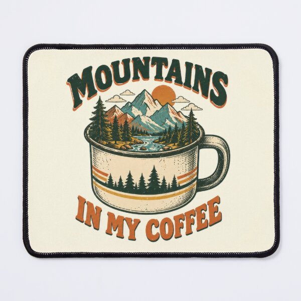 Item preview, Mountains in a coffee cup design designed and sold by anytka.