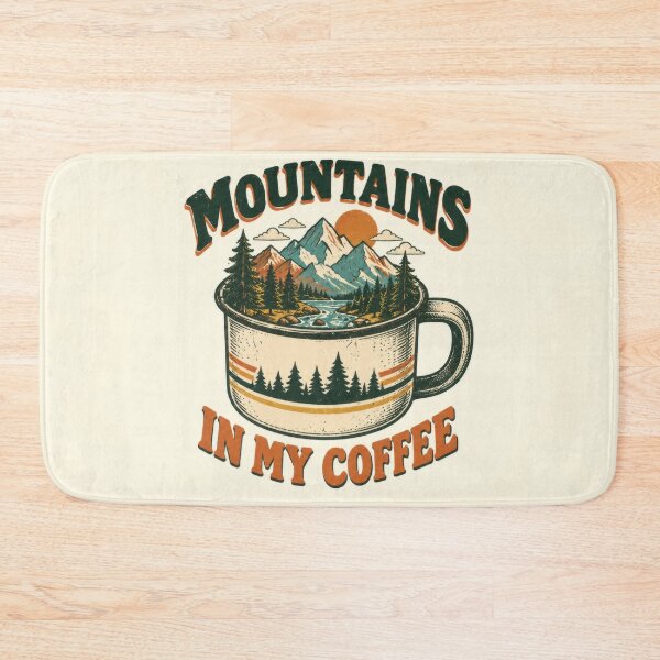 Item preview, Mountains in a coffee cup design designed and sold by anytka.