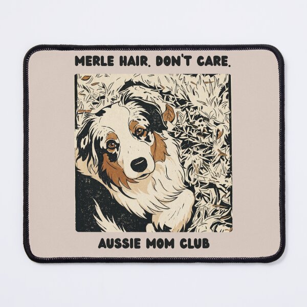 Item preview, Merle Hair Don't Care Aussie Mom Club Linocut designed and sold by AJTindal.