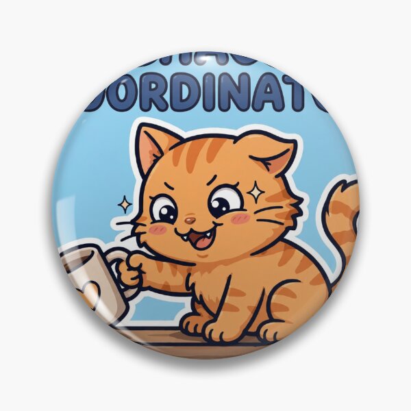 Item preview, Chaos Coordinator Cat Sticker designed and sold by SniffGiggle.