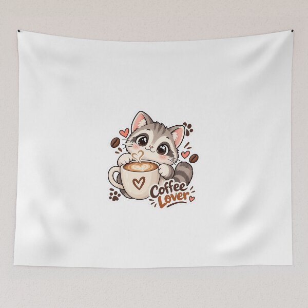 Item preview, Kawaii Cute Coffee Lover Cozy Morning Sticker designed and sold by amineshop.