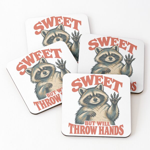 Item preview, Sweet But Will Throw Hands Raccoon designed and sold by bobcatmarty.