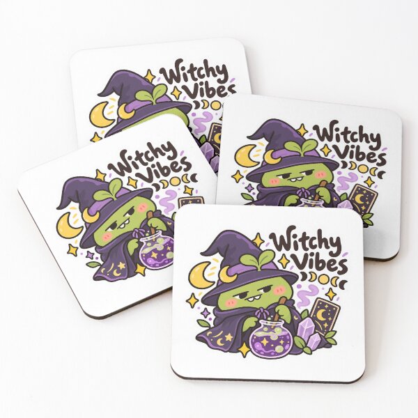 Item preview, Witchy Vibes - Cute Witch Potion Moon Phase Sticker designed and sold by Deepali Pathe.