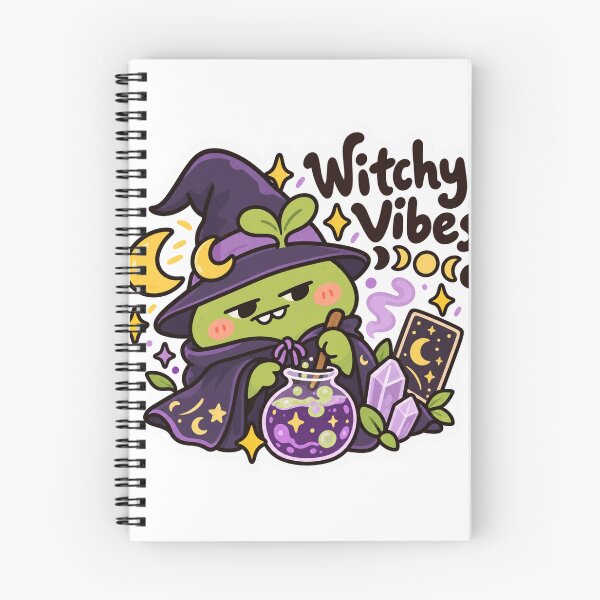 Item preview, Witchy Vibes - Cute Witch Potion Moon Phase Sticker designed and sold by Deepali Pathe.
