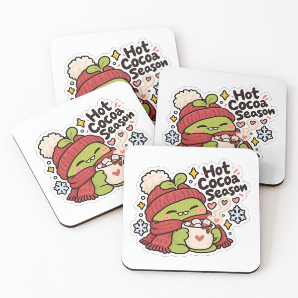 Item preview, Hot Cocoa Season - Cozy Winter Christmas Sticker designed and sold by Deepali Pathe.