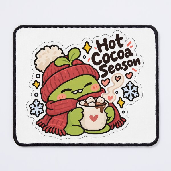 Item preview, Hot Cocoa Season - Cozy Winter Christmas Sticker designed and sold by Deepali Pathe.