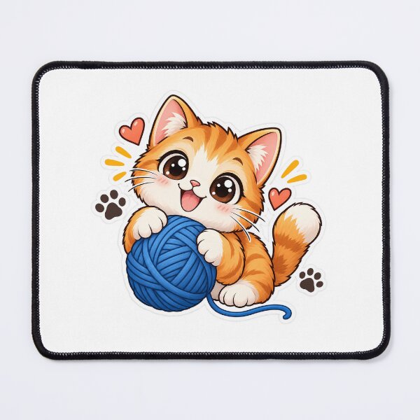Item preview, Cute Funny Cat Sticker – Adorable Kawaii Cat Humor designed and sold by amineshop.