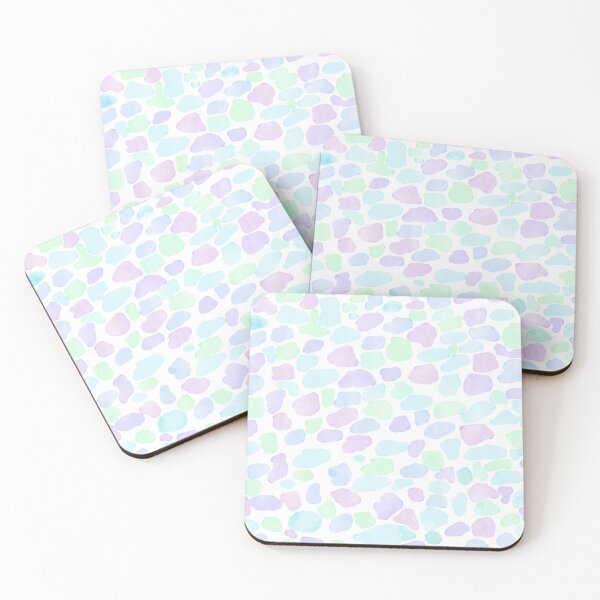 Item preview, Pastel Watercolor Pebble Pattern – Soft Lavender, Mint & Blue designed and sold by GemniShop.