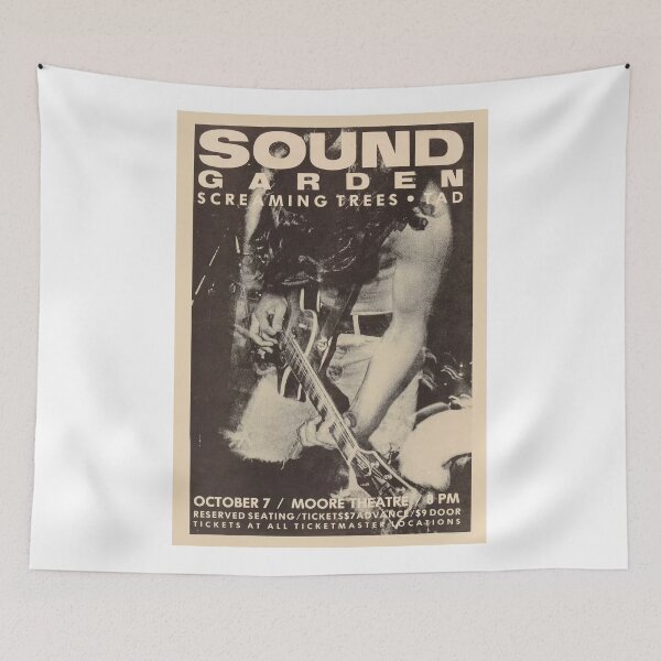 Item preview, Sound Garden Original Custom Vintage Music Band Tee Unique Poster Wall Art designed and sold by Cool Robot Bro..