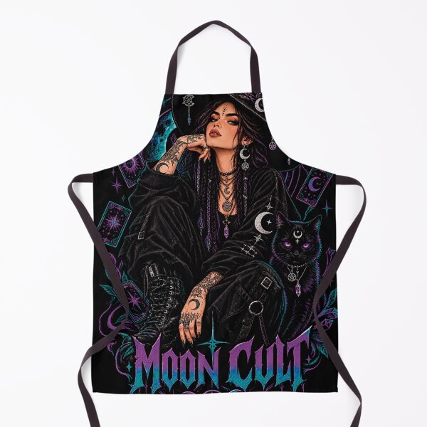 Item preview, Moon Cult Dark Witch Gothic Occult Celestial Art designed and sold by CrazySzoopWorld.