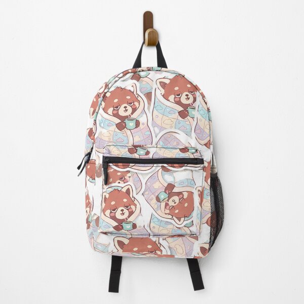 Item preview, Cute Red Panda Cozy Blanket Tea Pattern designed and sold by SnapStickerHub.