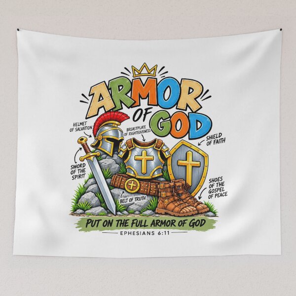 Item preview, Armor of God Youth - Ephesians 6:11 Christian designed and sold by VevineCarr.
