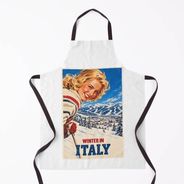 Item preview, Vintage Ski Poster Winter In Italy designed and sold by dressedupmule.