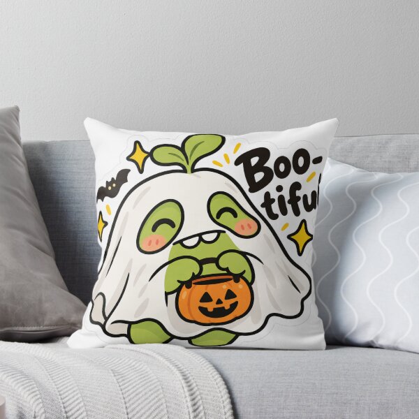 Item preview, Boo-tiful Ghost Frog - Cute Kawaii Halloween Sticker designed and sold by Deepali Pathe.