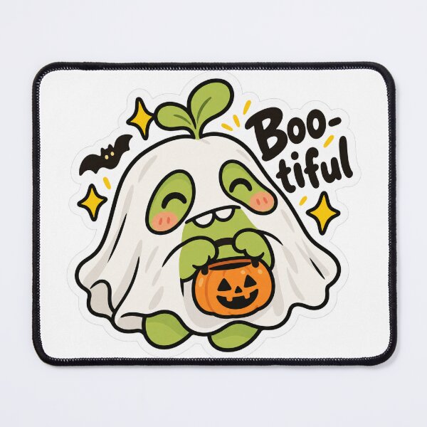 Item preview, Boo-tiful Ghost Frog - Cute Kawaii Halloween Sticker designed and sold by Deepali Pathe.