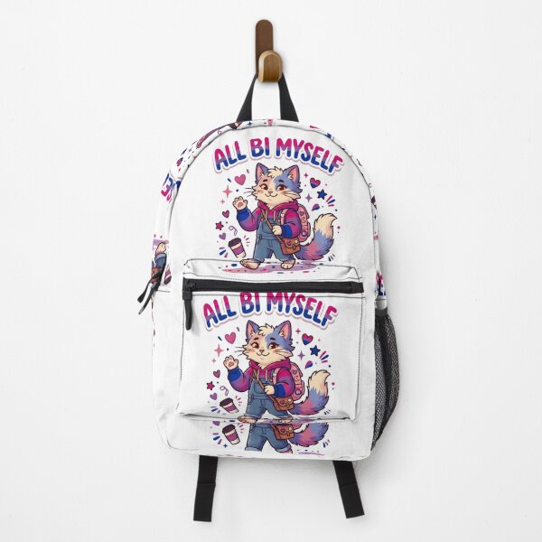 Item preview, All Bi Myself – Cute Bisexual Pride Anthro Furry designed and sold by Trevor Cutler.