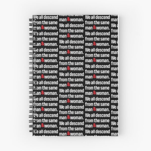 Item preview, We All Descend From The Same Man And Woman Inspirational Unity Quote designed and sold by Minem39.
