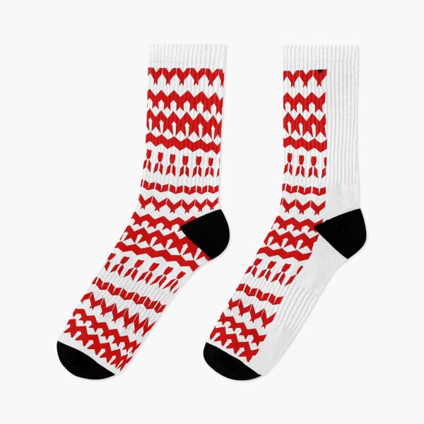 Item preview, Bold Red and White Geometric Chevron Seamless Pattern designed and sold by Manyart13031992.