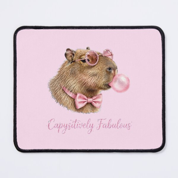 Item preview, Capysitively Fabulous - Cute Pink Coquette Capybara designed and sold by Vibe-Vary.