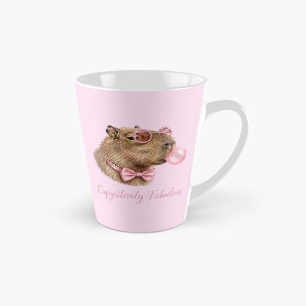 Item preview, Capysitively Fabulous - Cute Pink Coquette Capybara designed and sold by Vibe-Vary.